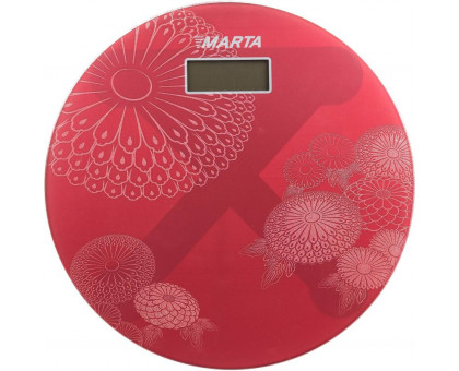 Весы MARTA MT-1662 напольные красный
