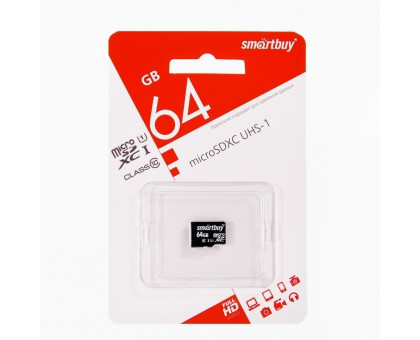 64Gb microSD Smart Buy  Class10 без адаптера
