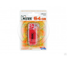 64Gb USB 3.0  Mirex CHROMATIC красная