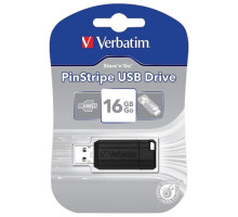 16Gb USB Verbatim PinStrip black