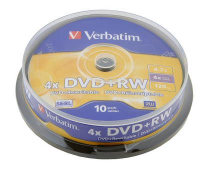 Verbatim DVD-RW 4x Cake Box