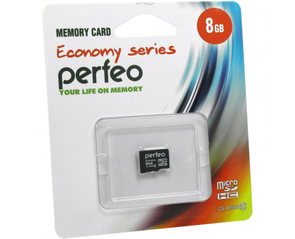 8GB MicroSD Perfeo (Class 4) без адаптера