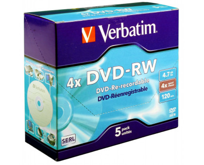 Verbatim DVD-RW  4.7 4x Jawel case