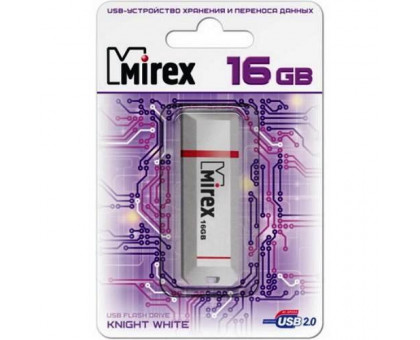 16Gb USB Mirex KNIGHT White