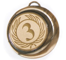 Медаль "бронза" D-4см под нанесение 1259391 с лент
