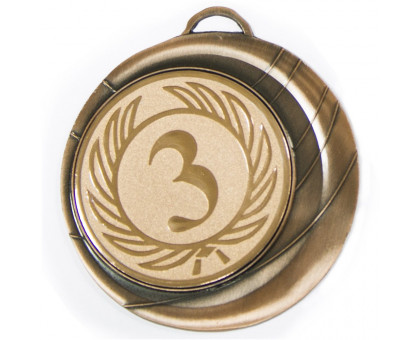 Медаль "бронза" D-4см под нанесение 1259391 с лент