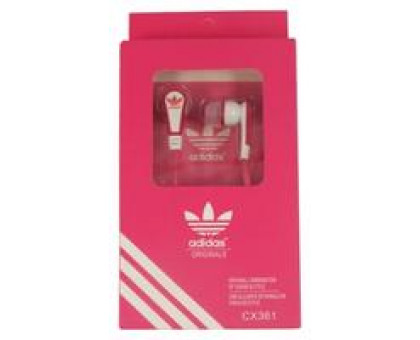 Наушники Adidas CX361 вакуумные бело-розовые