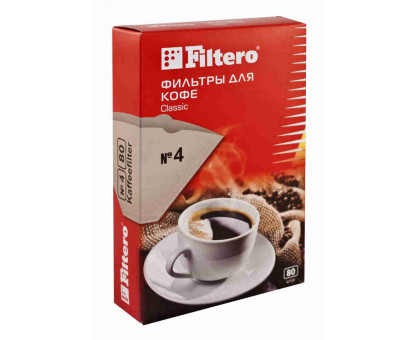 Фильтры бумажные Filtero для кофе №4\80