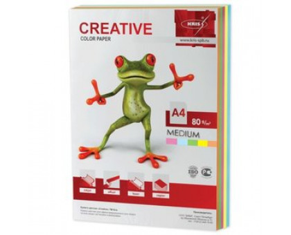 Бумага CREATIVE Color  A4 80г/м 250л цвет. медиум