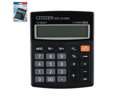 Калькулятор Citizen 12 разр 157*200*35 черн. 1201