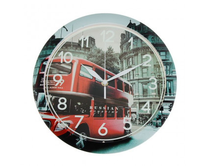 Часы настенные круглые "Лондонский автобус"1251276