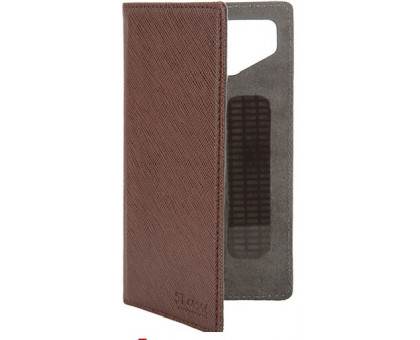 Чехол-книжка ST case 4.6-5 иск,кожа коричневый
