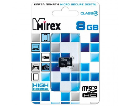 4GB MicroSD Mirex (Class 4) без адаптера