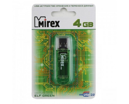 4Gb USB Mirex Elf зеленвя