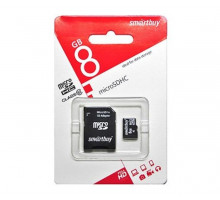 8Gb MicroSD SmartBuy 10 кл. с адапт.