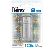 8Gb USB Mirex UNIT SILVER