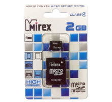 2Gb MicroSD Mirex + адаптер