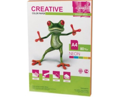 Бумага CREATIVE Color А4 80г/м 50л 44882 неон сала