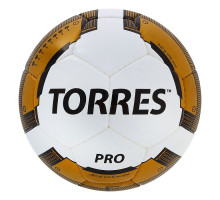 Мяч футбольный "TORRES Pro" арт.30015 бело-золотой
