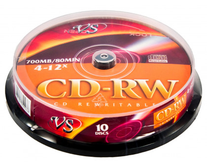 CD-RW VS 700Mb 4-12x Cake box/25