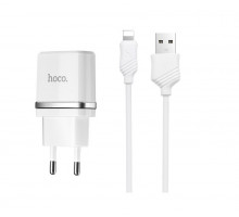 СЗУ Hoco C12 2 USB 2,4 Lightning white