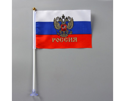 Флаг наст."Россия" с гербом 3094