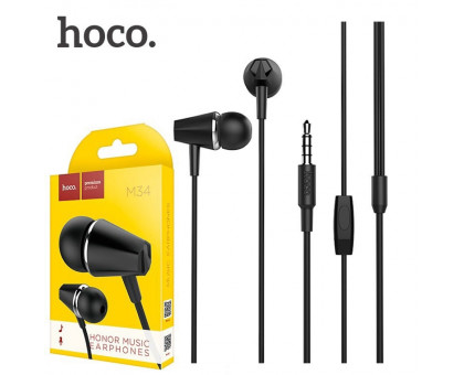 Наушники Hoco earphone M34 черная