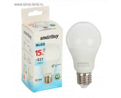 Лампа светодиодная Smartbuy 13Вт Е27 белый свет