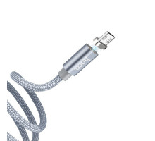 Кабель HOCO micro USB U40A magnetik 1m gray