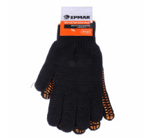 перчатки Х/Б ЕРМАК черные 638-008