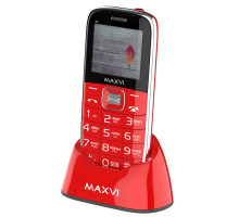 Телефон Maxvi B6 Red (dock станция в комплекте)