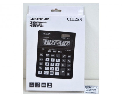 Калькулятор Citizen 16раз. CDB1601-ВК черный