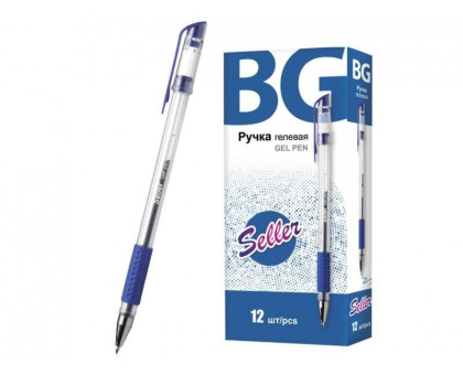 Ручка гелевая BG синяя 0.5мм 141516