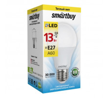 Лампа светодиодная Smartbuy А60. Е27 13Вт 3000 К т