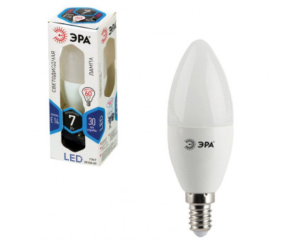 Лампа светодиодная ЭРА Т5. Е14. Холодный свет