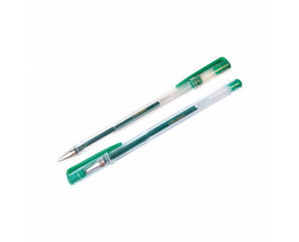 Ручка гелевая OfficeSpace зеленый 1мм игольчатый с