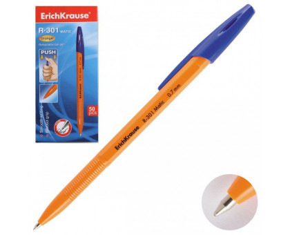 Ручка шар. EK R-301 EK38512 MATIC Orange синий авт