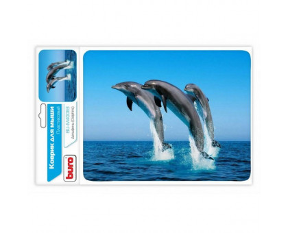 коврик BURO пластиковый, Дельфины BU-M40083