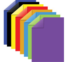 Цветная бумага А4 2-сторонняя мелованная, 16 листо