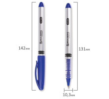 Ручка роллер БРАУБЕРГ синяя 141554
