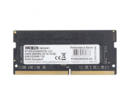 память DDR4 8Gb 2400MHz AMD Radeon R748G2400U2S-UO