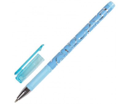 Ручка шар. BRAUBERG Узоры 0.7мм синяя 141539