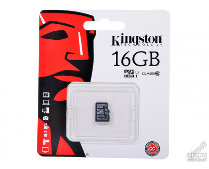 16Gb micro SD Kingston class10 без адаптера
