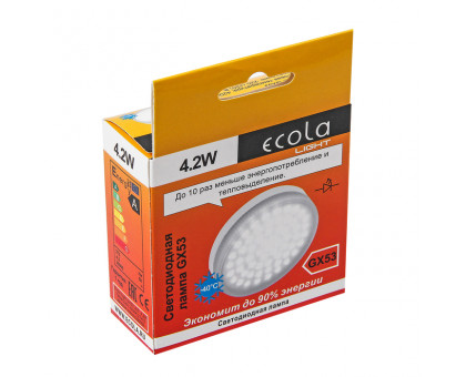 Лампа светодиодная Ecola 4.2Вт матовое стекло