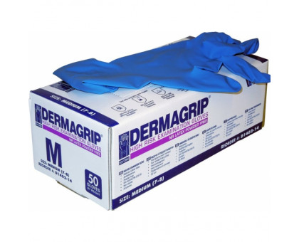 Перчатки Dermagrip high risk powder free M 1 пара