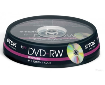 TDK DVD+RW 4x 4.7Gb