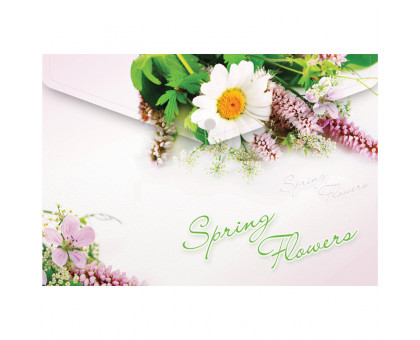 Папка-конверт с кнопкой Berlingo A4 Spring Flowers