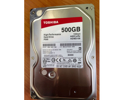 3.5" Toshiba SATA-III 500Gb HDWD105UZSVA (7200rpm)