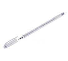 Ручка гелевая CROWN HJR-500GSM 0,7мм серебр.