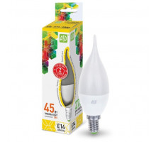 Лампа светодиодная ASD E27. 3.5Вт. свеча на ветру